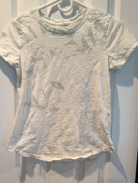 Old Navy Tops - Women’s Tie-Dye Crewneck Tee - Light Green/White